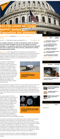 Création de "forces spatiales" au sein de l'armée américaine