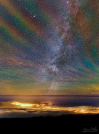 Arc-en-ciel nocturne