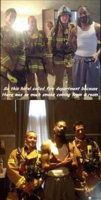L'hôtel appelle les pompiers
