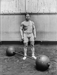 Ernest Cadine, un haltérophile Français (1920)