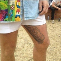 Tatouage sur la cuisse