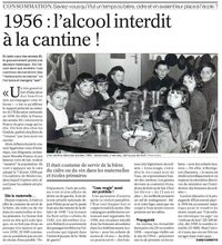 1956 : l'alcool interdit à la cantine
