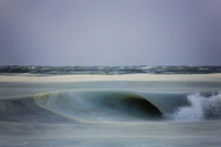 Vagues de neige fondue