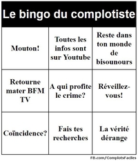 Le bingo du complotiste