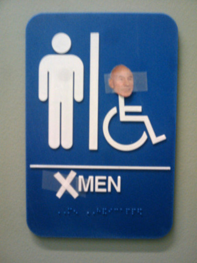 Les toilettes du professeur Xavier.