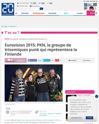 Eurovision 2015: PKN, le groupe de trisomiques punk qui représentera la Finlande