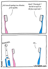 Rupture chez les brosses à dents