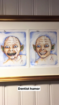 Dans la salle d'attente du dentiste