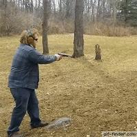 Une munition puissante + une mauvaise tenue de l'arme = ce qui devait arriver arriva !