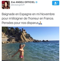 Même en Espagne on pense aux victimes de l'attentat.