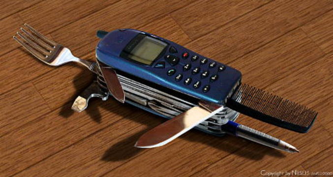 Un téléphone multi-fonction qui copie le fameux couteau suisse