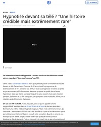 Hypnotisé par une émission de télévision