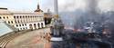 Ukraine : place de l'indépendance (avant/après)