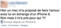 Qu'est ce qu'on ne ferait pas pour un iphone 6...