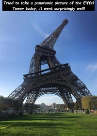 quand la tour Eiffel prend la pose...