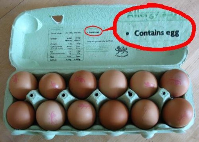 Qui contient des œufs.