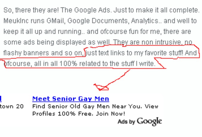 Un internaute explique que les publicités google sont en rapport avec ses centres d'intérêt