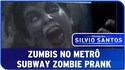 Caméra cachée avec des zombies dans le metro