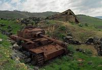 Pzkw IV syrien démoli par Tsahal et encore sur les hauteurs du Golan en 2023