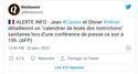 Conférence sur la levée des restrictions sanitaires à 19h.