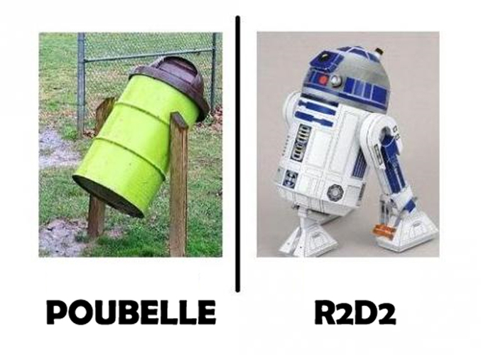 Poubelle Vs. Astromech.