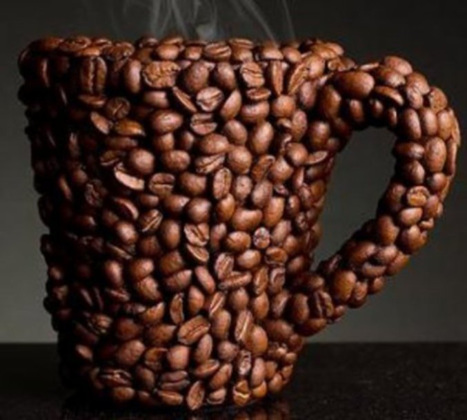 Une tasse de café en café