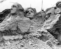 Le mont Rushmore en 1930.