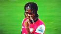 Dans le nez d'un footballer