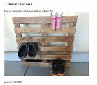 Étagère à chaussure : 25$