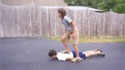 Skate sur humain