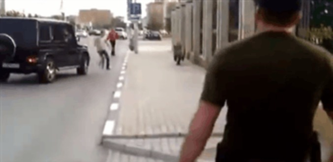 L'homme qui a voulu arrêter un ours