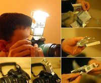 Diffuseur de flash pour pauvre