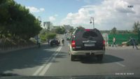 Une voiture hors de contrôle