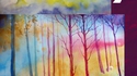 Peinture forestière 