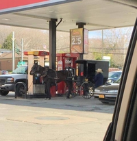 Je suis bien en peine de vous dire de quoi cet amish fait le plein...