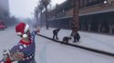 Bataille dans la neige