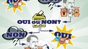 Organigramme médiatique et politique relatif à la construction européenne.