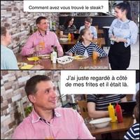 Pendant ce temps là au restaurant.