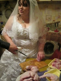 Pourvu que la mariée ne s'en prenne pas aux rognons...