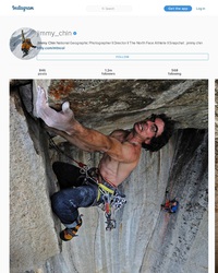 l'instagram de Jimmy Chin , photographe au national géographic