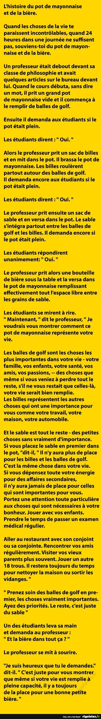 Une certaine philosophie de la vie