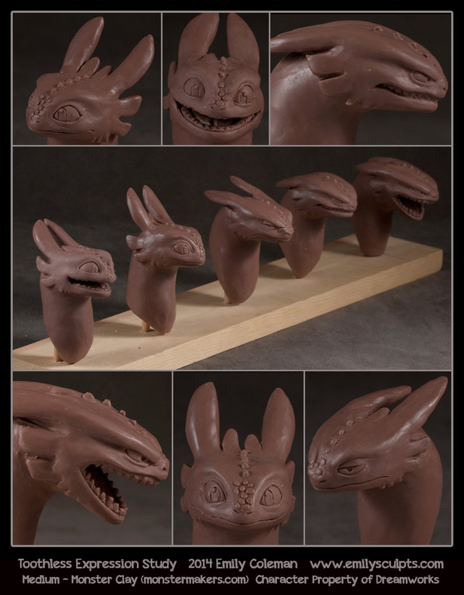 figurines de croquemou en monster clay par emily coleman