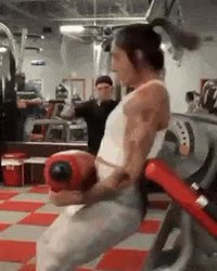En salle de muscu...