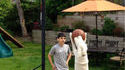 Partie de basket avec son chien