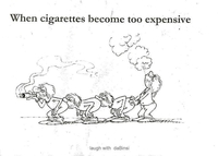 Quand la cigarette devient trop chère ...