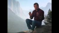 Captain Kirk is climbing a mountain, why is he climbing a mountain ?