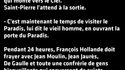 La mort de François Hollande