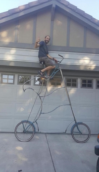 Vélo en hauteur