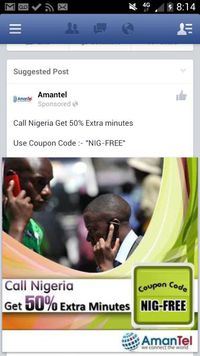Coupon 50% pour appeler au Nigeria