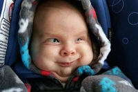 Un bébé heureux